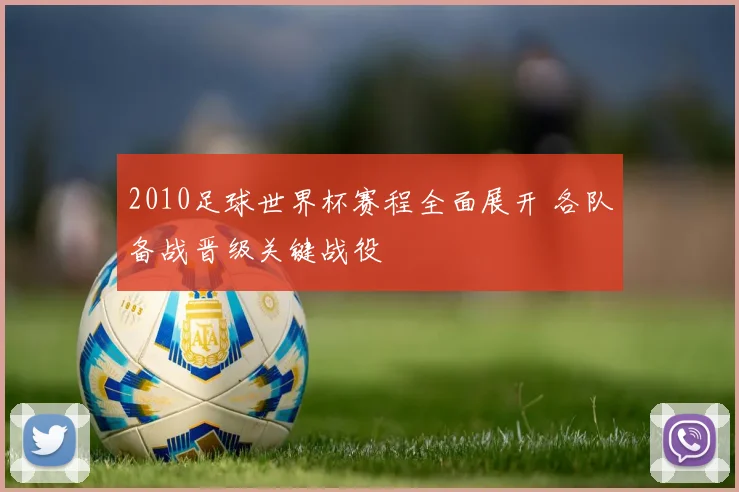 2010足球世界杯赛程全面展开 各队备战晋级关键战役